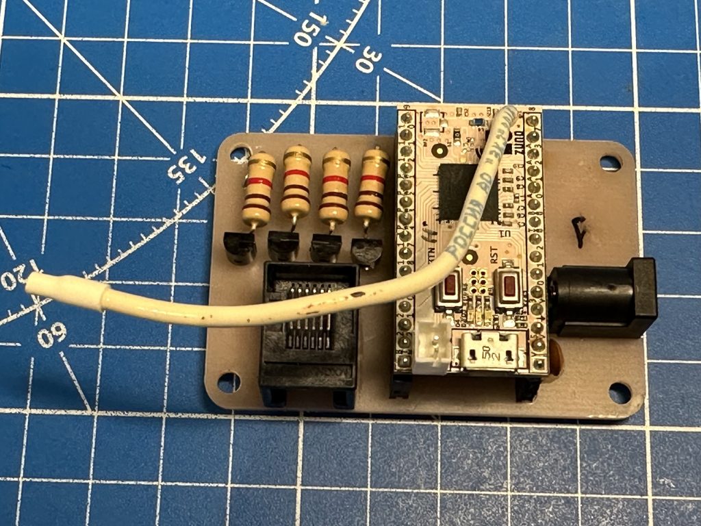 An early working 4-channel PCB prototype